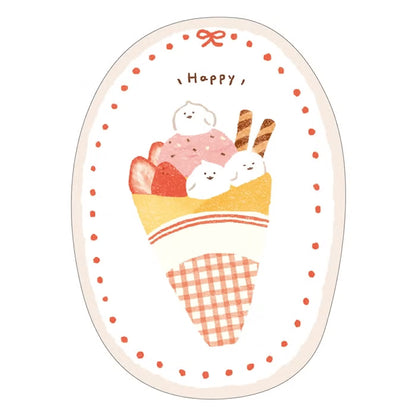 Furukawashiko Sticker Set - Sweets Animal Workshop Vol. 3 - Crepe Kotori