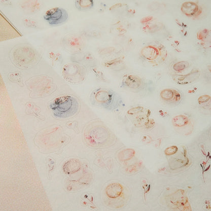 mikan manta - Sticker Sheet - Cup of Joy