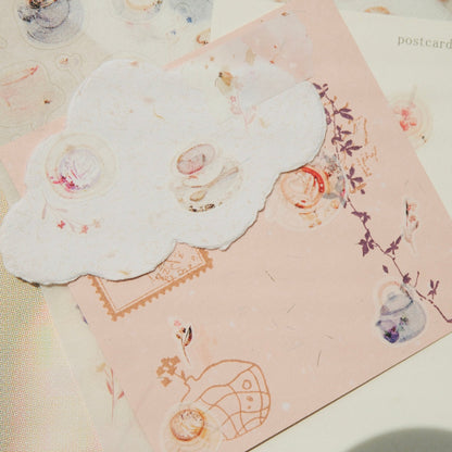 mikan manta - Sticker Sheet - Cup of Joy