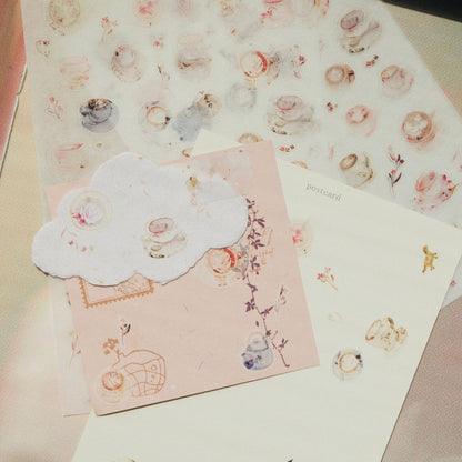 mikan manta - Sticker Sheet - Cup of Joy