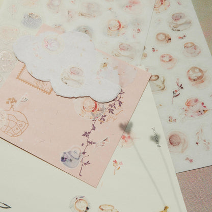 mikan manta - Sticker Sheet - Cup of Joy