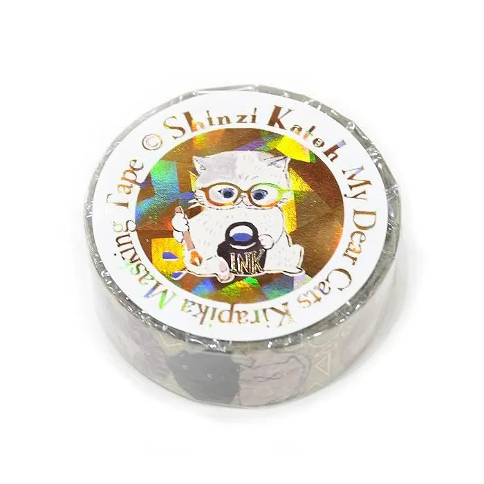Shinzi Katoh Foil Washi Tape - My Dear Cats Series - Curious Cats