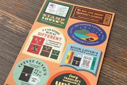 TRAVELER's Notebook 2027 - Customized Sticker Set
