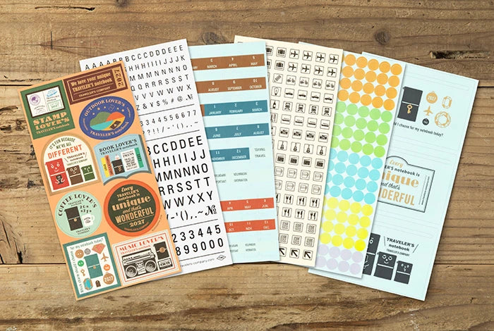 TRAVELER's Notebook 2027 - Customized Sticker Set