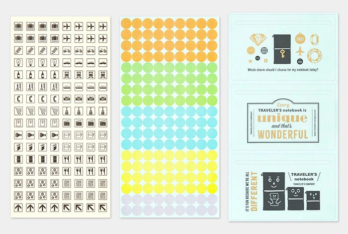 TRAVELER's Notebook 2027 - Customized Sticker Set