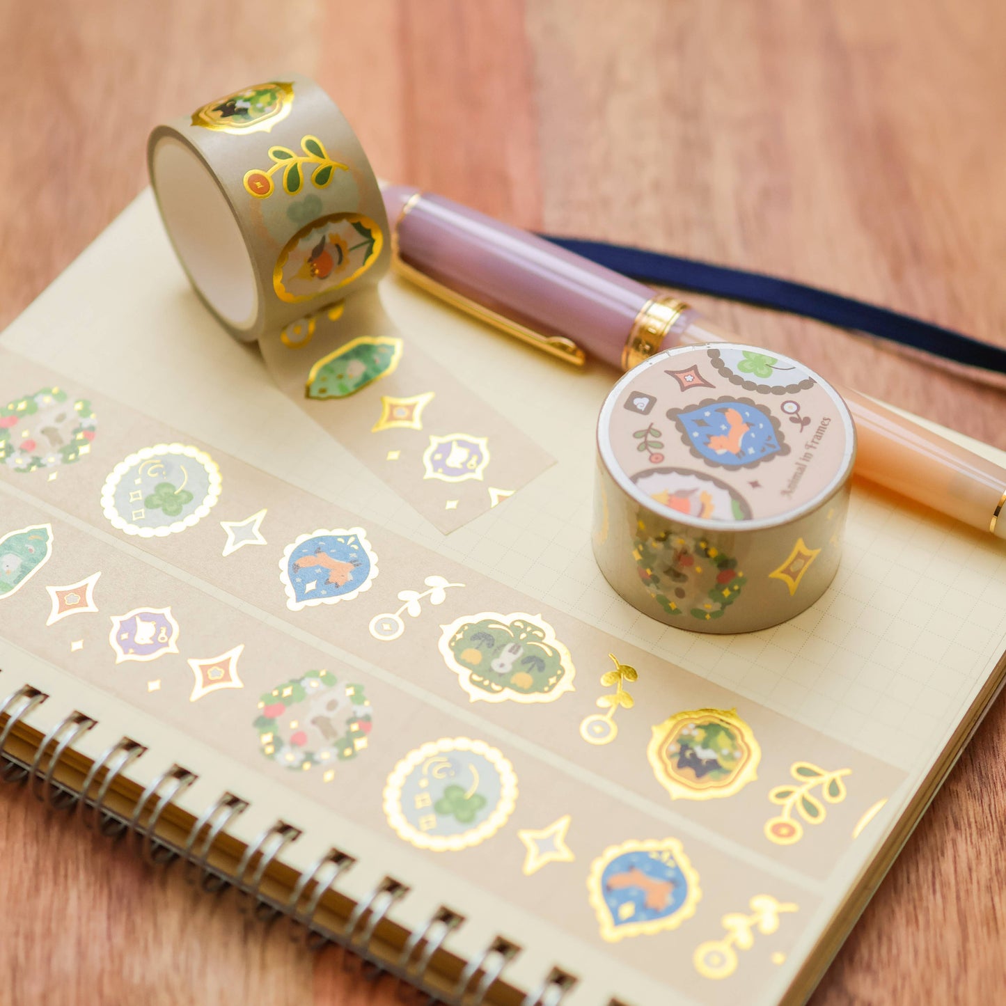 Thousand Skies - Foil Washi Tape - Animal in Frames