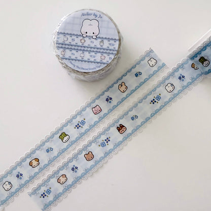 Atelier by Jo - Die-Cut Washi Tape - Blue Lace