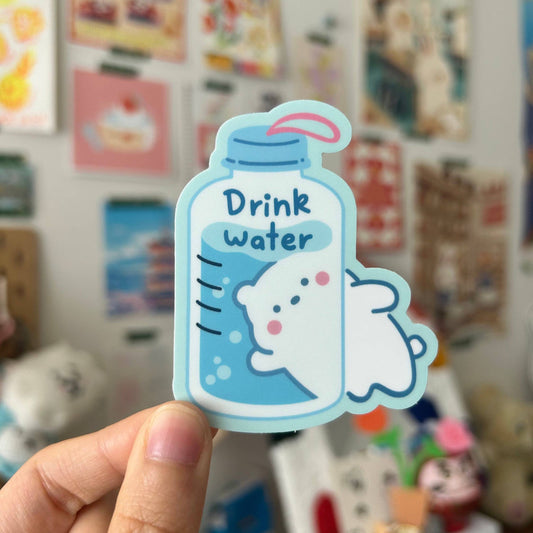 Shooley - Drink Water Vinyl Sticker
