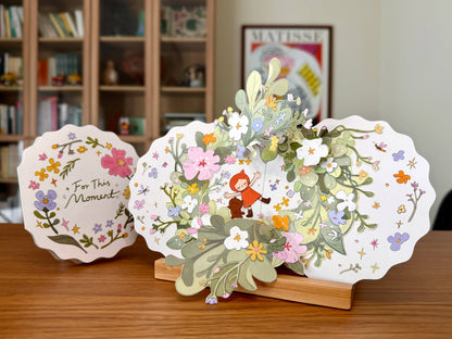 Tiny Kikimo - Pop-Up Card - Spring Bloom