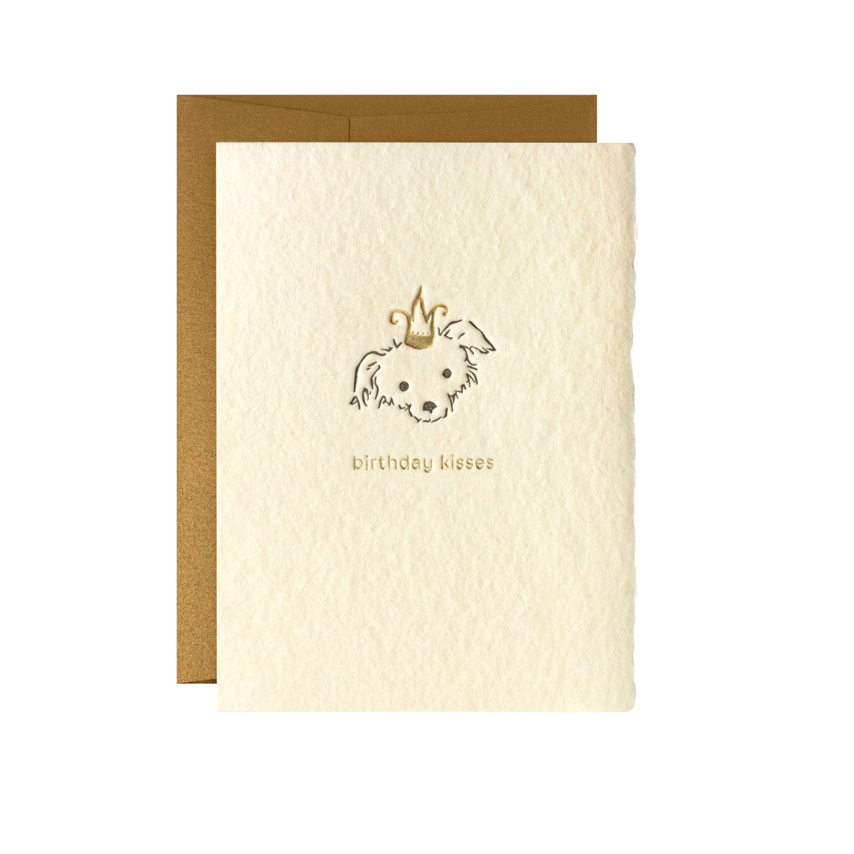 Oblation Papers & Press - Letterpress Card - Adorable Animals Birthday Kisses