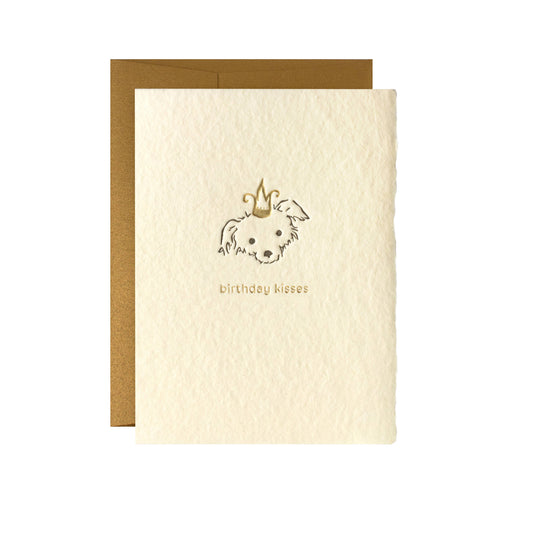 Oblation Papers & Press - Letterpress Card - Adorable Animals Birthday Kisses