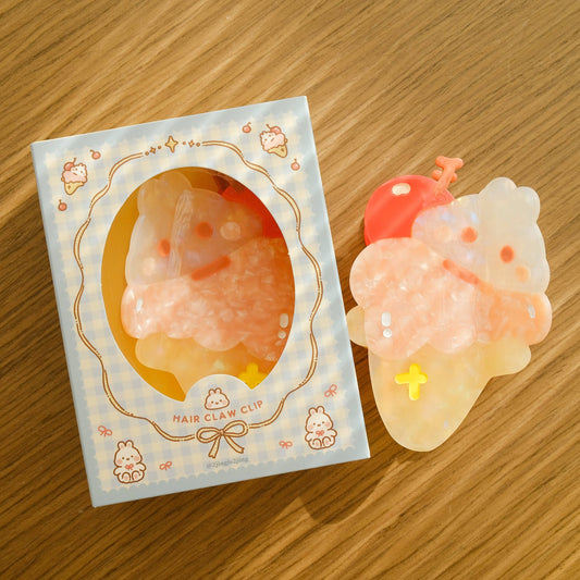 2jingis2jing - Ice Cream Bunny Hair Claw Clip