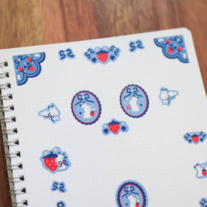 Thousand Skies - Clear Sticker Sheet - Strawberry Medley