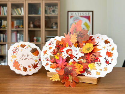 Tiny Kikimo - Pop-Up Card - Autumn Glow