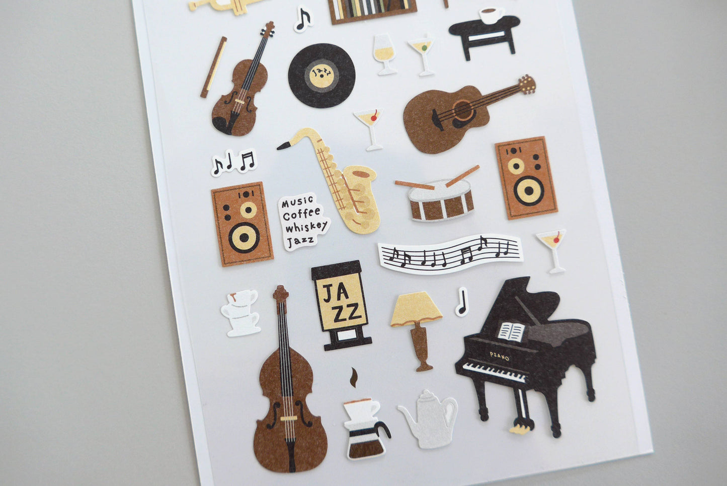 Suatelier Daily Deco Stickers - No.1189 | Jazz Cafe