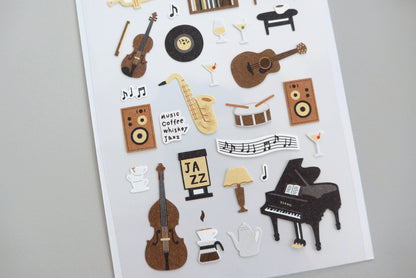 Suatelier Daily Deco Stickers - No.1189 | Jazz Cafe