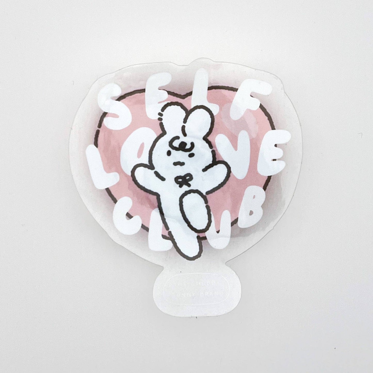 The Chubby Bunny Brand - Clear Vinyl Sticker - Self Love Club