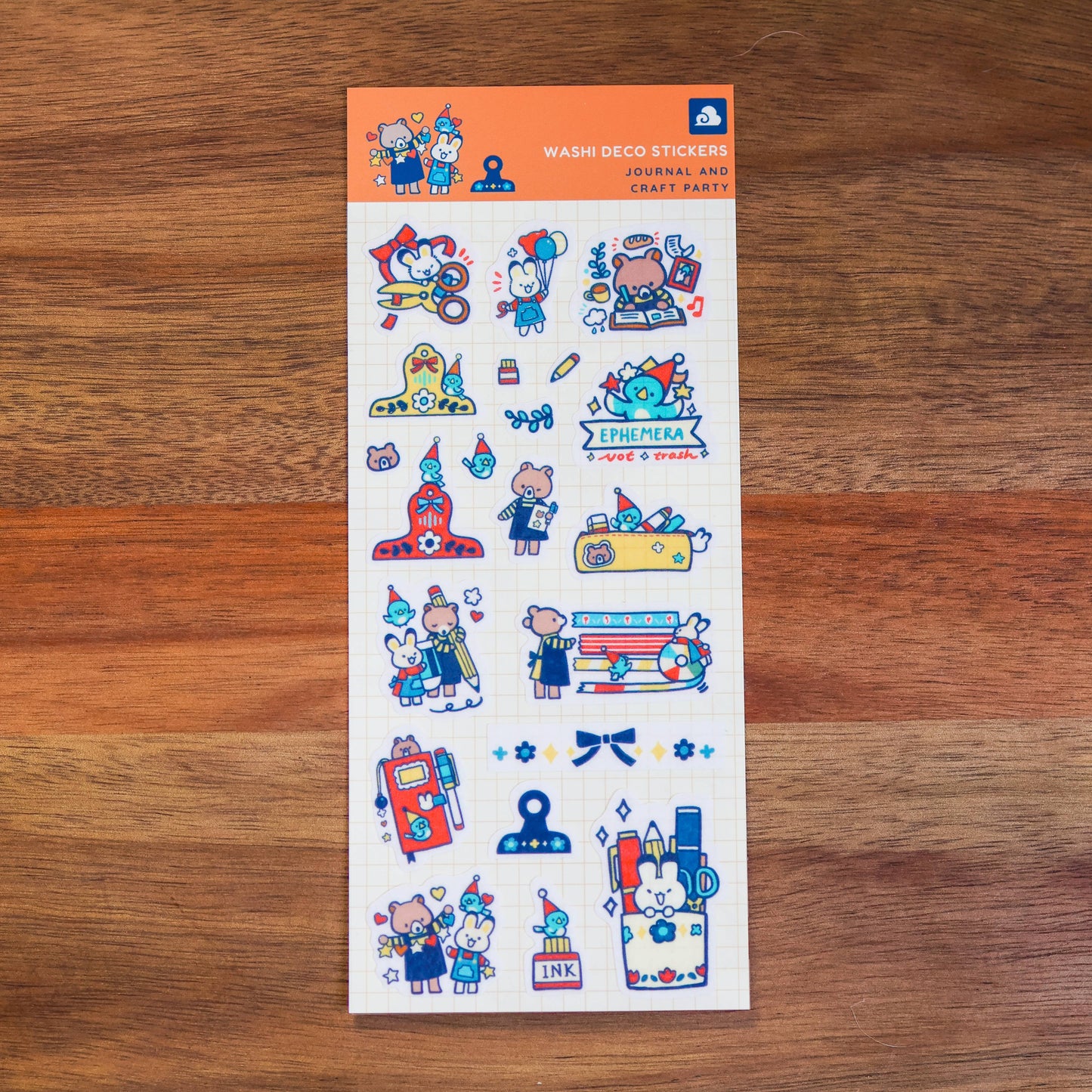 Thousand Skies - Sticker Sheet (Washi) - Journal and Craft Party