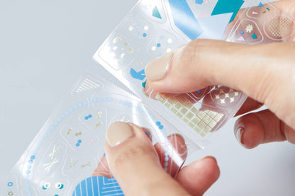 King Jim Coffret Roll Stickers - Peacock Green