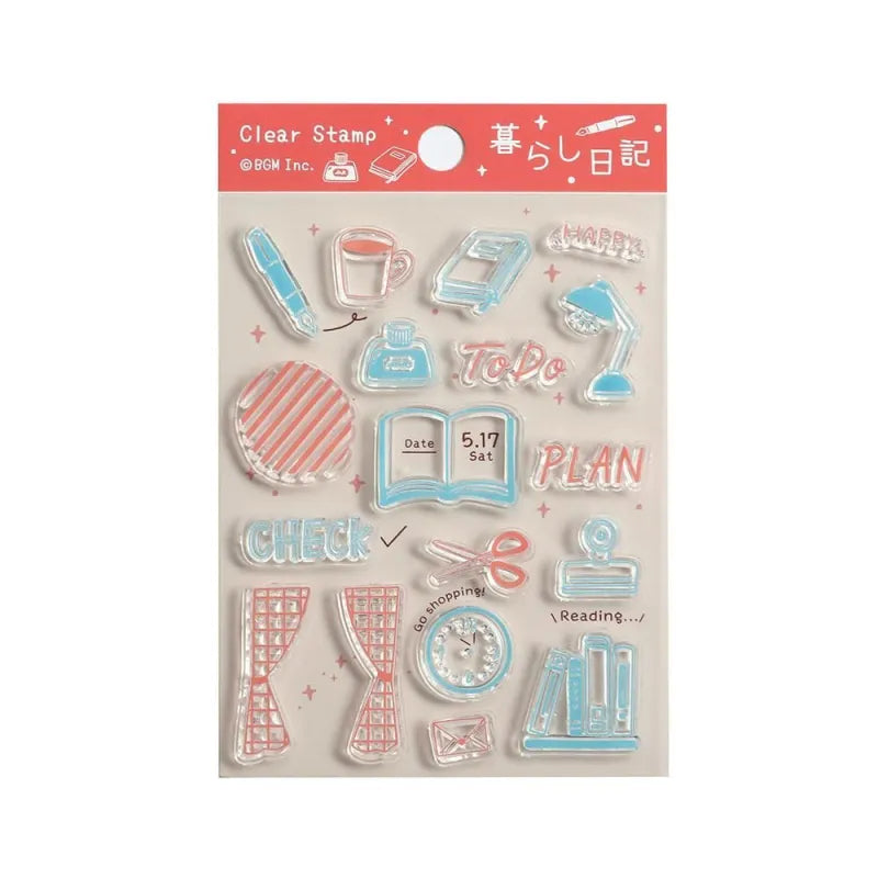 BGM Clear Stamp - Diary Series - Daily Life