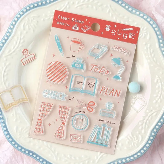 BGM Clear Stamp - Diary Series - Daily Life