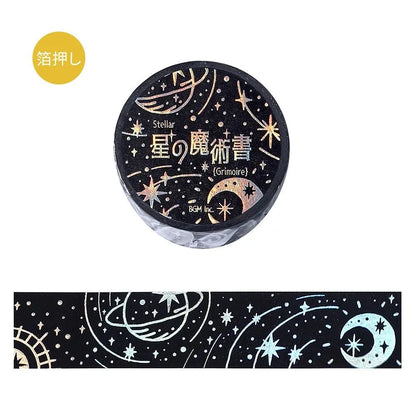 BGM Foil Washi Tape - Grimoire of Stars Series - Darkness