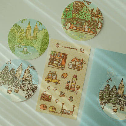 2jingis2jing - Mini Sticker Sheet - A Little Slice of NYC