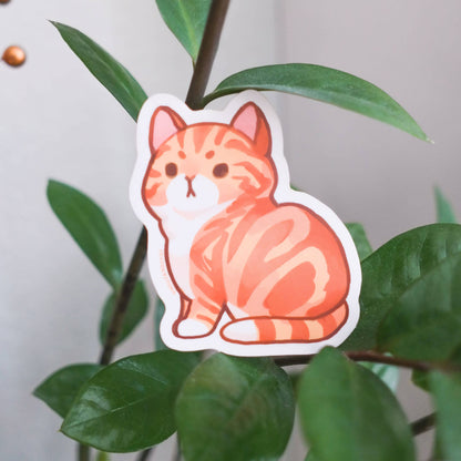 Thousand Skies - Vinyl Sticker - Red Marble Classic Tabby Cat