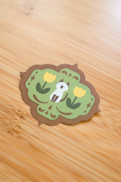 Thousand Skies - Holographic Vinyl Sticker - Yellow Tulips
