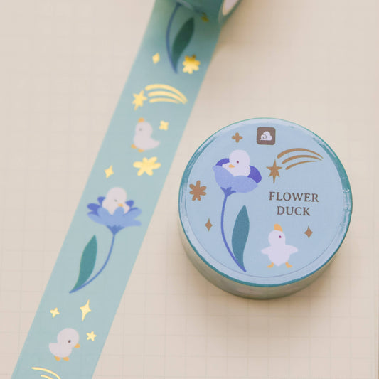 Thousand Skies - Foil Washi Tape - Flower Duck