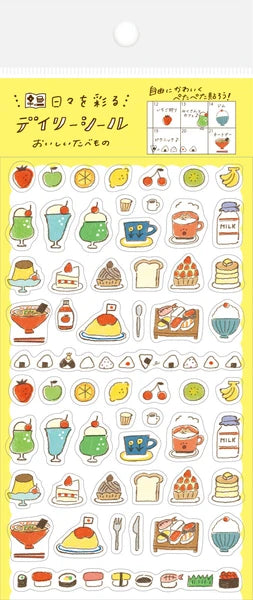 Furukawashiko Watashi-Biyori Daily Stickers - Delicious Food