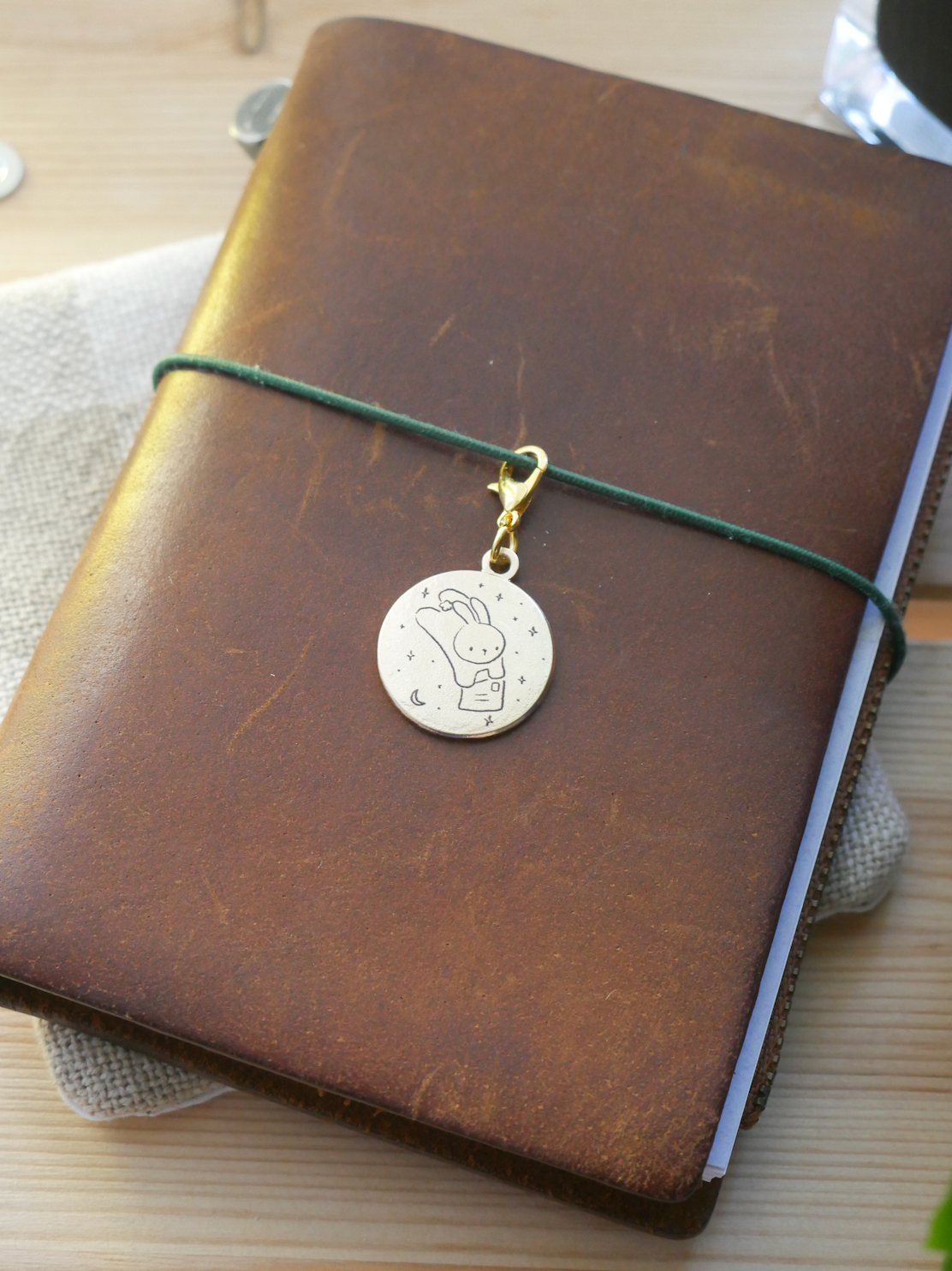 dana ate oatmeal! - Brass Charm - For You