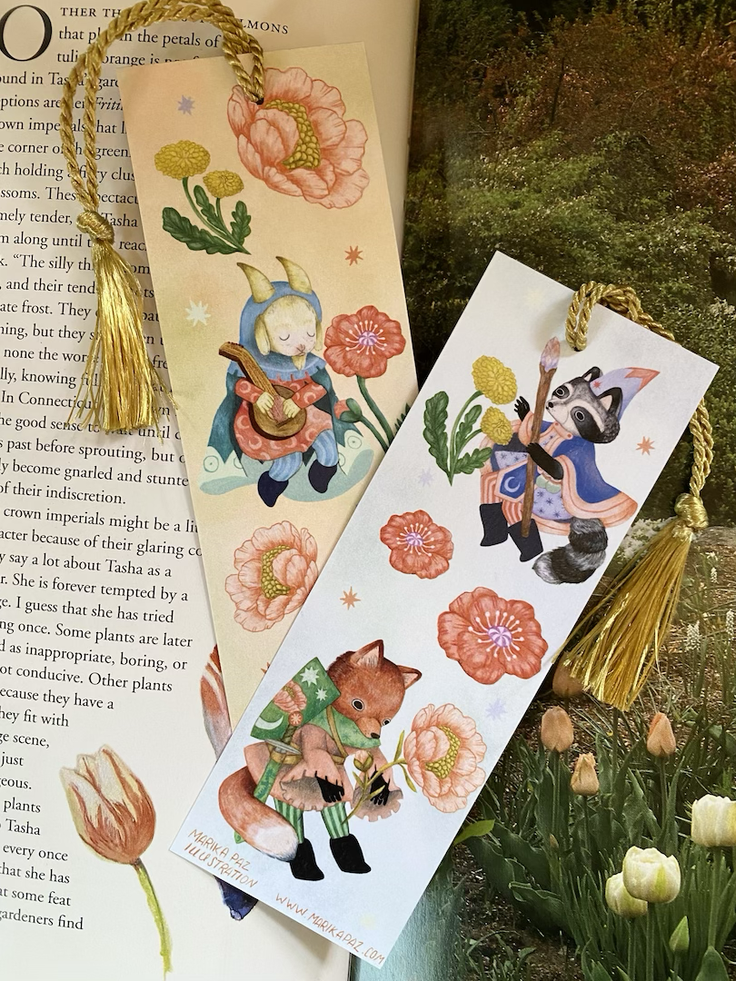 Marika Paz Illustration - Knight, Wizard, Bard Bookmark