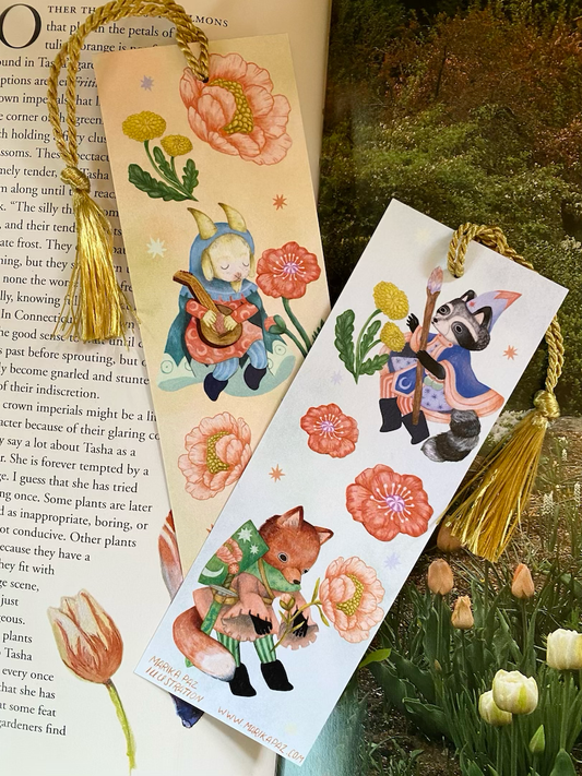 Marika Paz Illustration - Knight, Wizard, Bard Bookmark