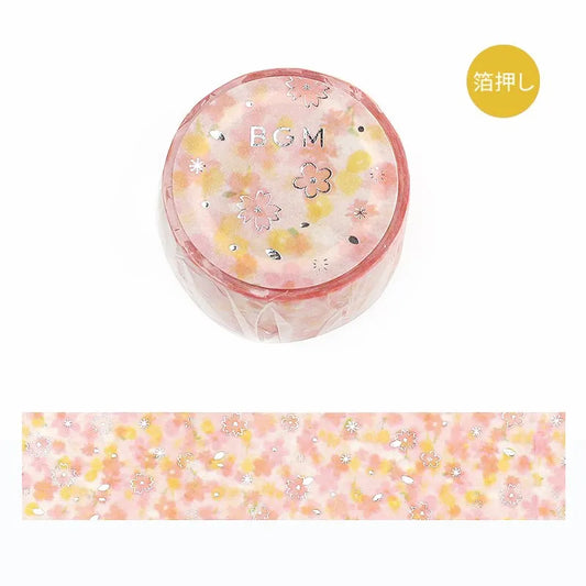 BGM Foil Washi Tape - Dreaming Landscape Series - Cherry Blossom
