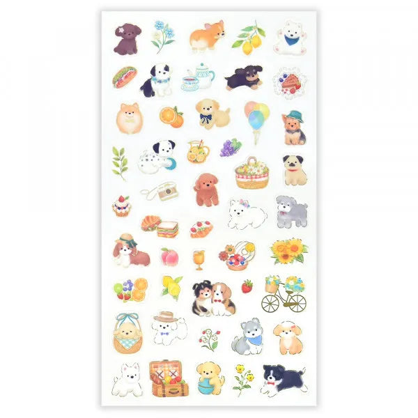NB Large Sticker Sheet - Mattari Animals - Dog and Picnic