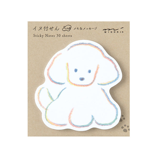 Midori Die-Cut Sticky Notes - Dog