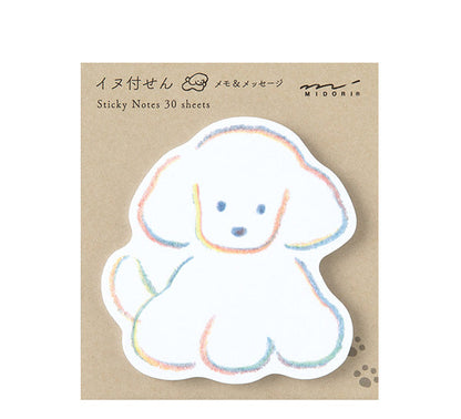 Midori Die-Cut Sticky Notes - Dog