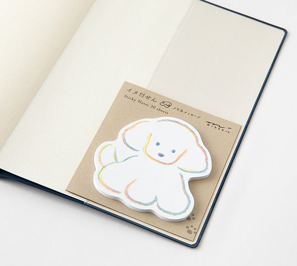 Midori Die-Cut Sticky Notes - Dog