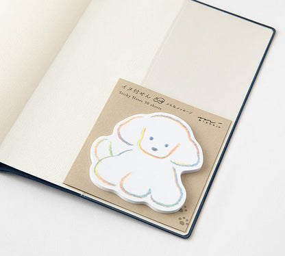 Midori Die-Cut Sticky Notes - Dog