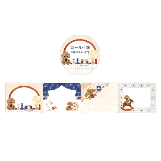 Papier Platz x Nakauchi Waka - Roll Sticky Notes - Dog and Interior
