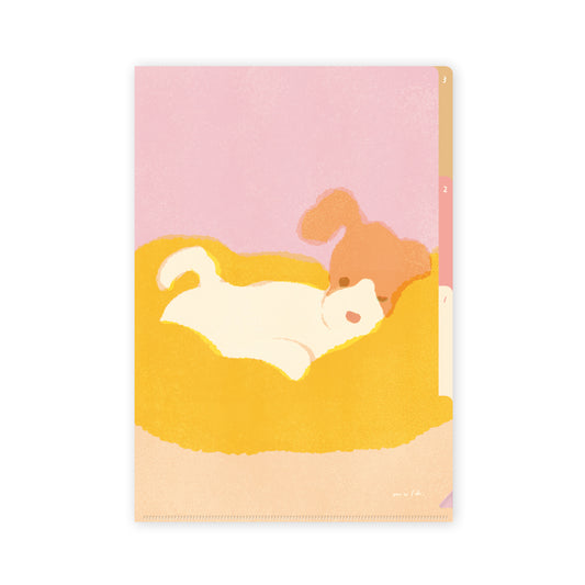 RYU-RYU x mula - A5 Clear File Folder - Dog Okay?