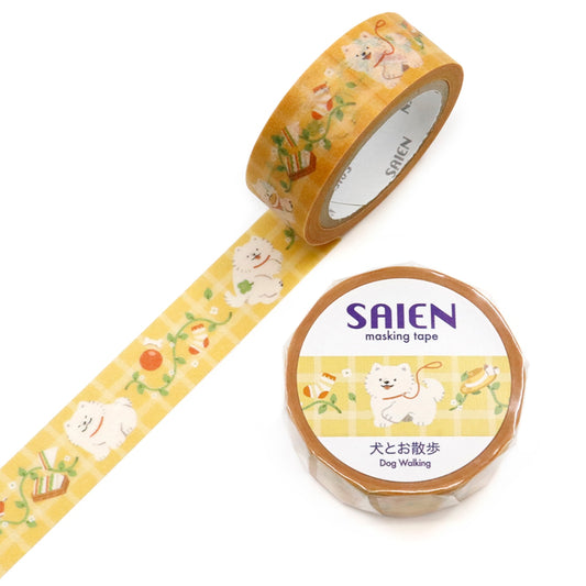 Saien Washi Tape - Dog Walking