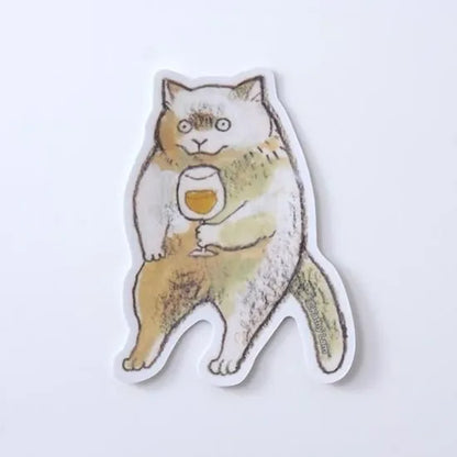 Dawning Crow - Die-Cut Sticker - Drinking Apple Cider