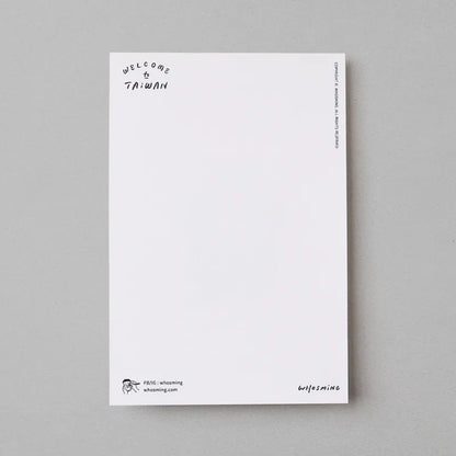 WHOSMiNG Postcard - Taiwan Series - Drinking Bear