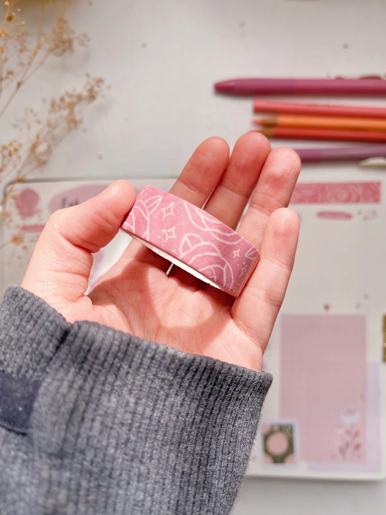 Okeya Stationery Co. - Washi Tape - Dusty Rose