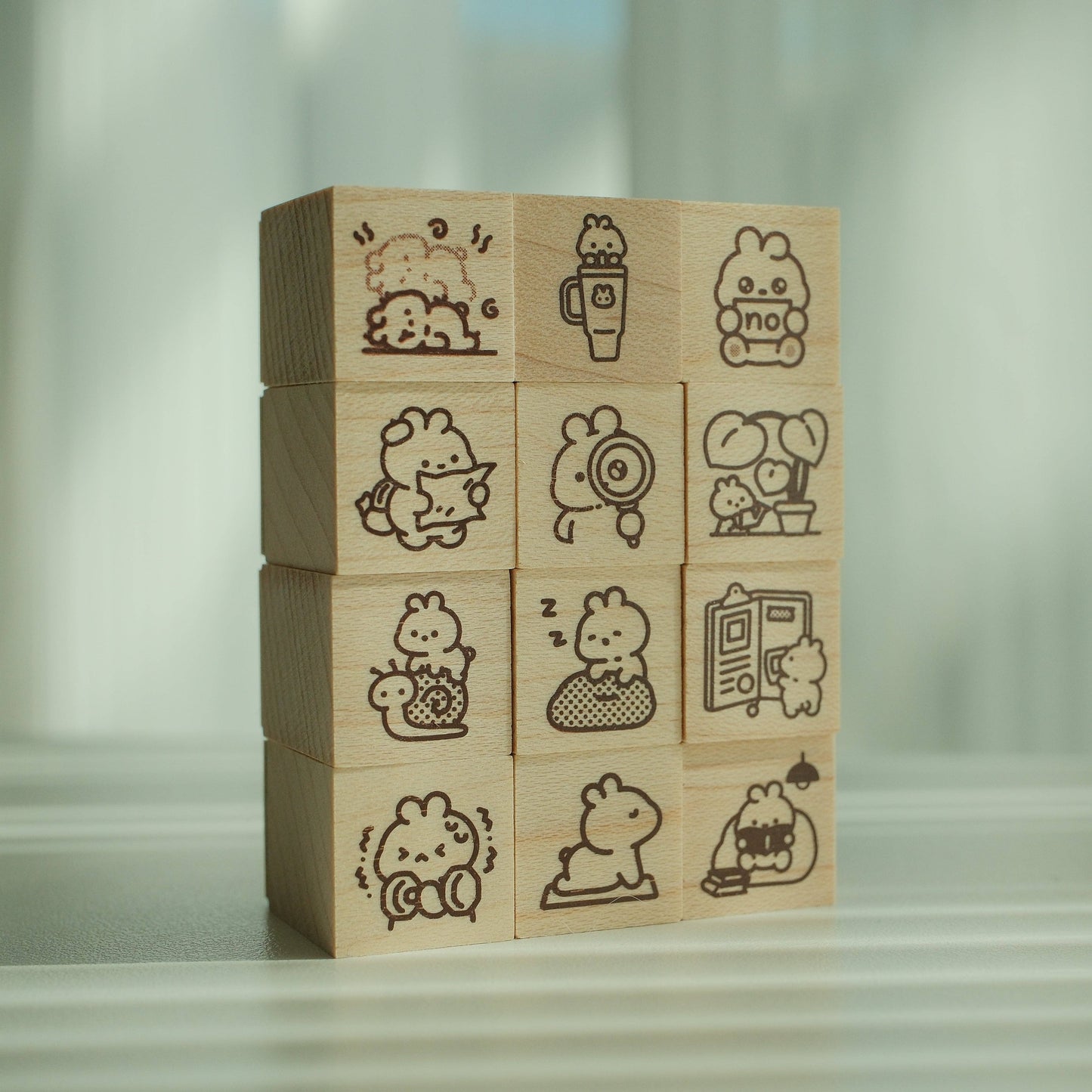 2jingis2jing - Living Softly Rubber Stamp - Vol.1