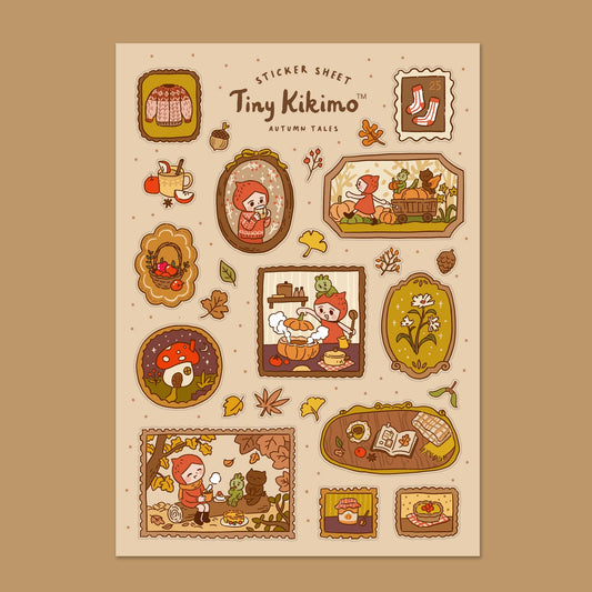 Tiny Kikimo - Sticker Sheet - Autumn Tales