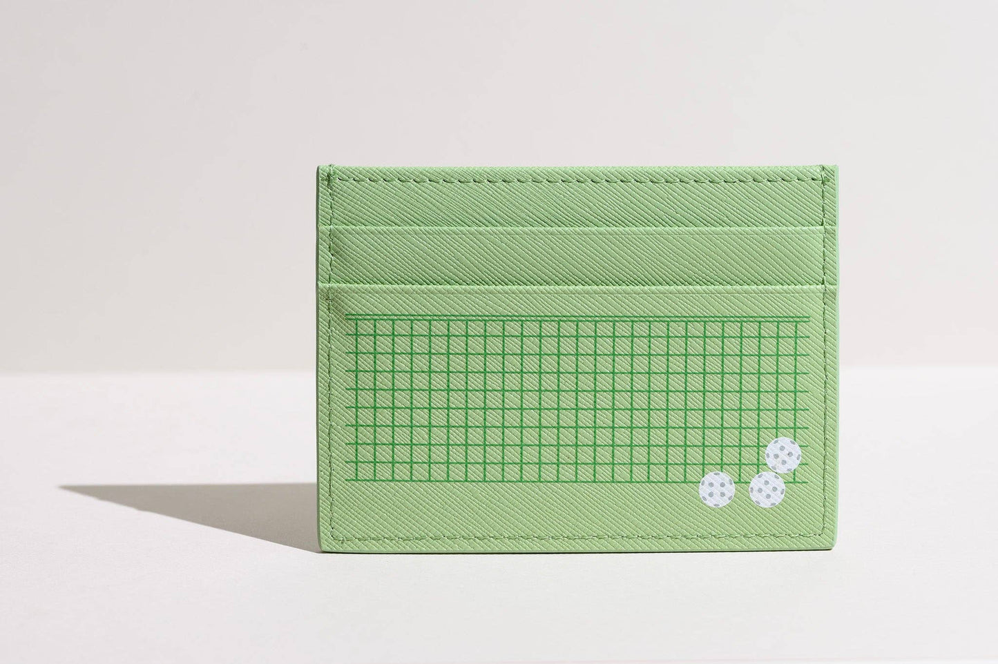 Kayan Pepper Co. - Pickleball Club - Saffiano Leather Card Holder