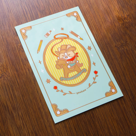 Thousand Skies - Postcard - Corgi Cowboy